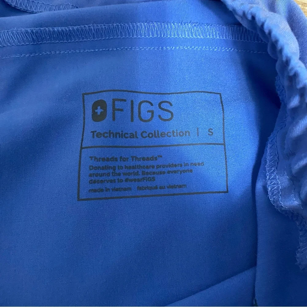 FIGS FIONx Tansen™ Jogger Scrub Pant Blue Healthcare Career Wear Size Small